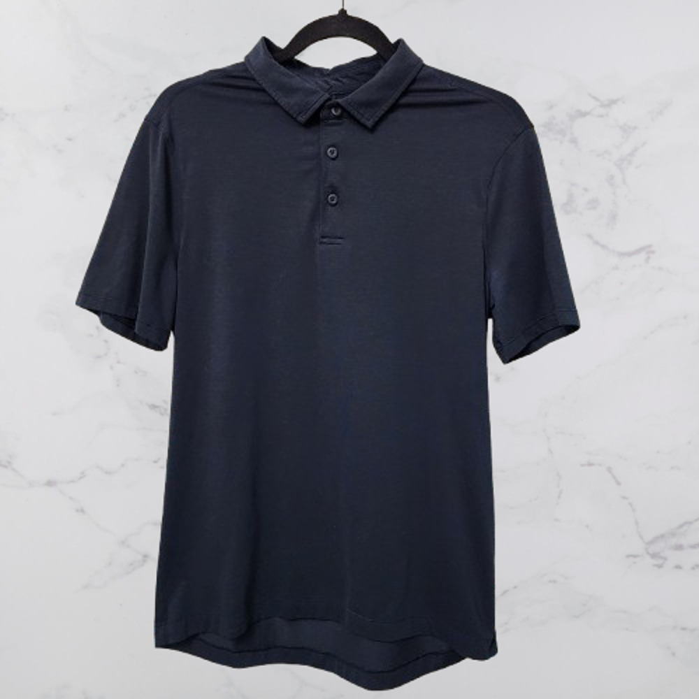 Lululemon Evolution Short Sleeve Polo Club Blue